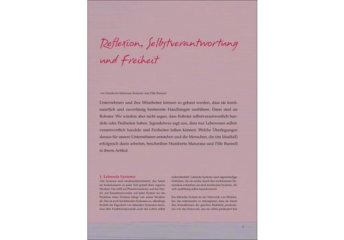 Reflexion, Selbstverantwortung und Freiheit Reflexion, Selbstverantwortung und Freiheit