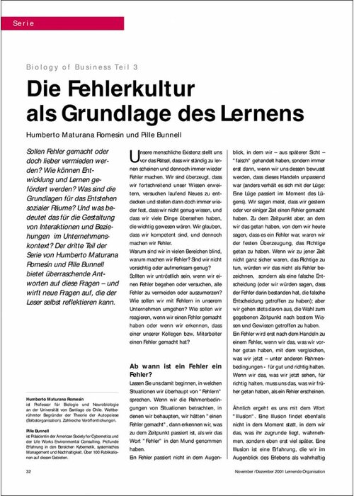 Die Fehlerkultur als Grundlage des Lernens