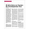 90 Jahre Heinz von Foerster: Ein interdisziplinärer Tanz