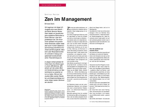 Zen im Management