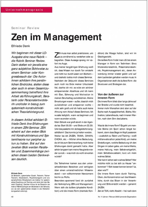 Zen im Management