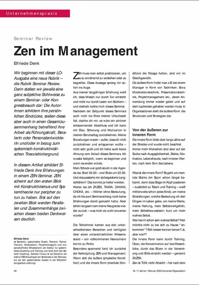 Zen im Management