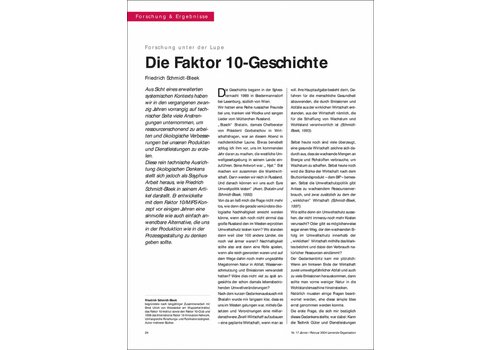 Die Faktor 10-Geschichte