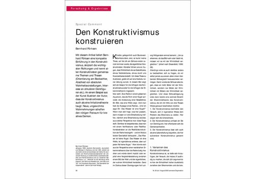 Den Konstruktivismus konstruieren