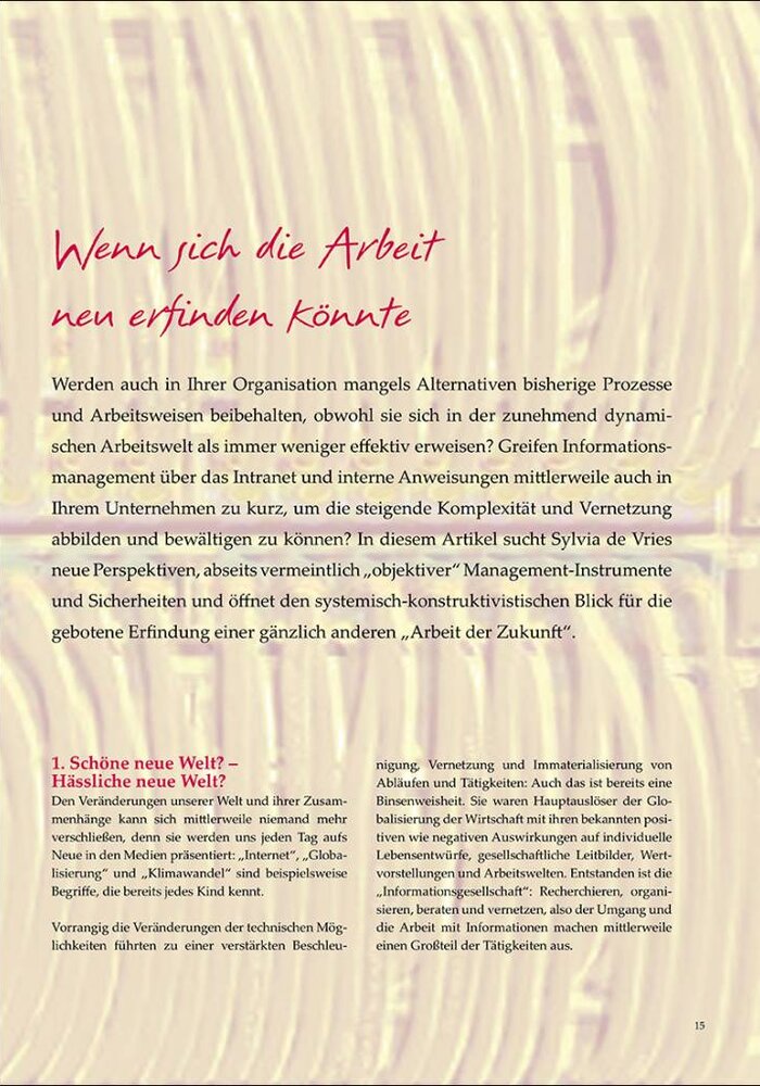 Wenn sich die Arbeit neu erfinden könnte