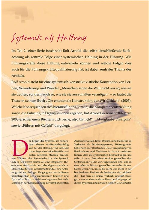 Systemik als Haltung