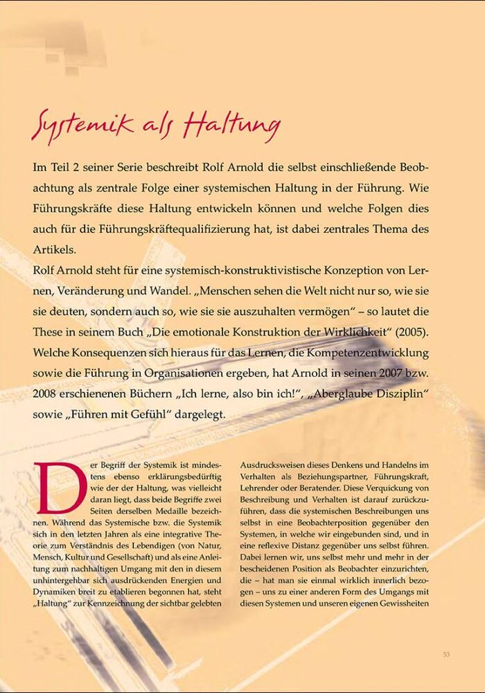 Systemik als Haltung