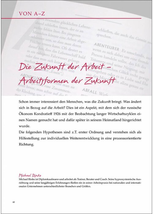 Die Zukunft der Arbeit – Arbeitsformen der Zukunft