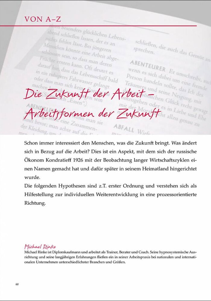 Die Zukunft der Arbeit – Arbeitsformen der Zukunft