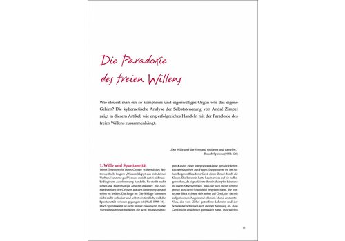 Die Paradoxie des freien Willens Die Paradoxie des freien Willens