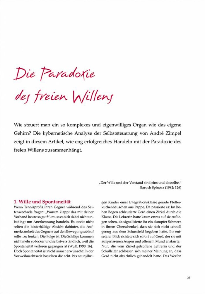 Die Paradoxie des freien Willens