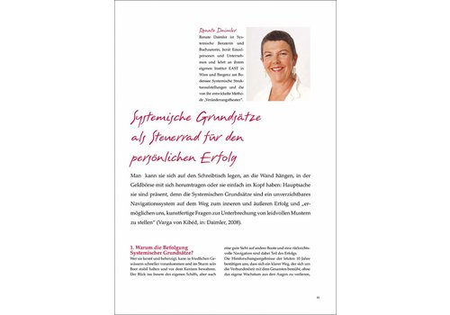 Systemische Grundsätze als Steuerrad für den persönlichen Erfolg Systemische Grundsätze als Steuerrad für den persönlichen Erfolg