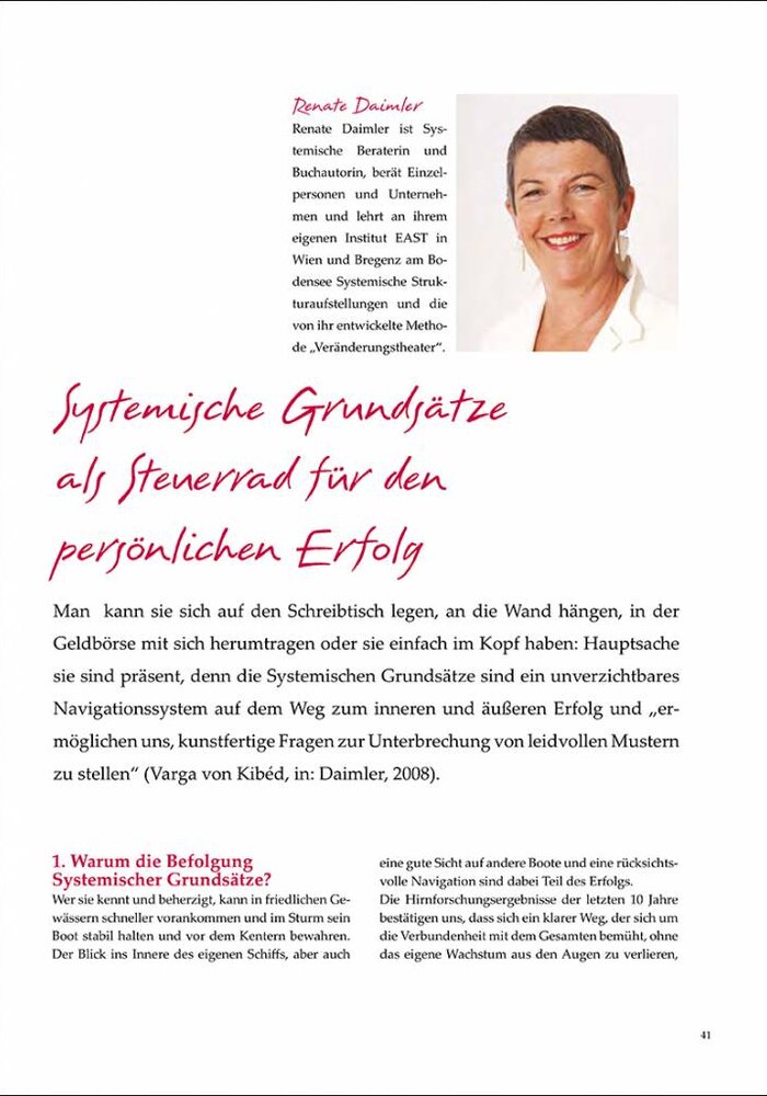Systemische Grundsätze als Steuerrad für den persönlichen Erfolg