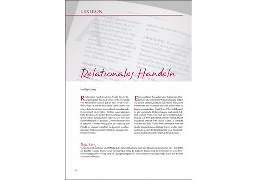 Relationales Handeln Relationales Handeln