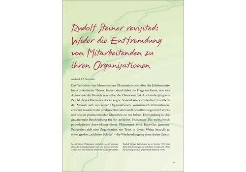Rudolf Steiner revisited: Wider die Entfremdung von Mitarbeitenden zu ihren Organisationen