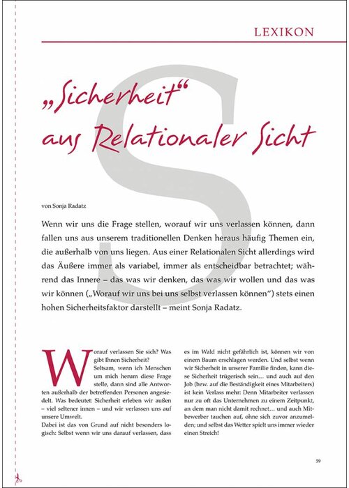 „Sicherheit“ aus relationaler Sicht