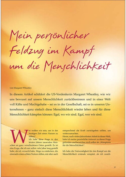 Mein persönlicher Feldzug im Kampf um die Menschlichkeit