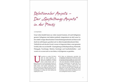 Relationaler Ansatz – der „Gestaltungs-Ansatz“ Relationaler Ansatz – der „Gestaltungs-Ansatz“