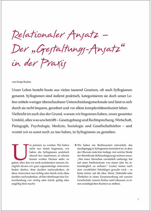 Relationaler Ansatz – der „Gestaltungs-Ansatz“