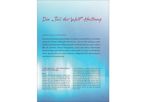 Die „Teil der Welt“-Haltung