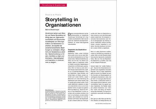 Storytelling in Organisationen