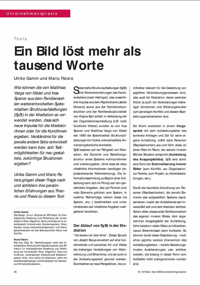 Ein Bild löst mehr als tausend Worte