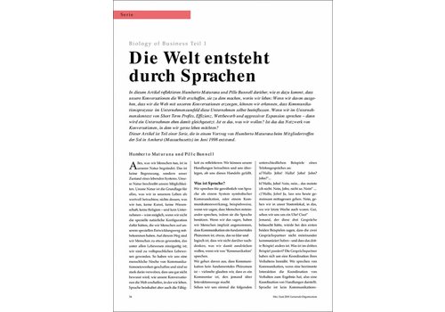 Die Welt entsteht durch Sprachen