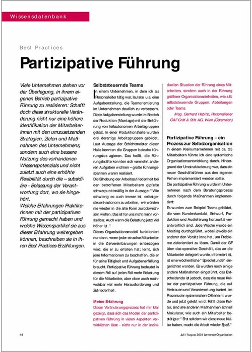 Partizipative Führung