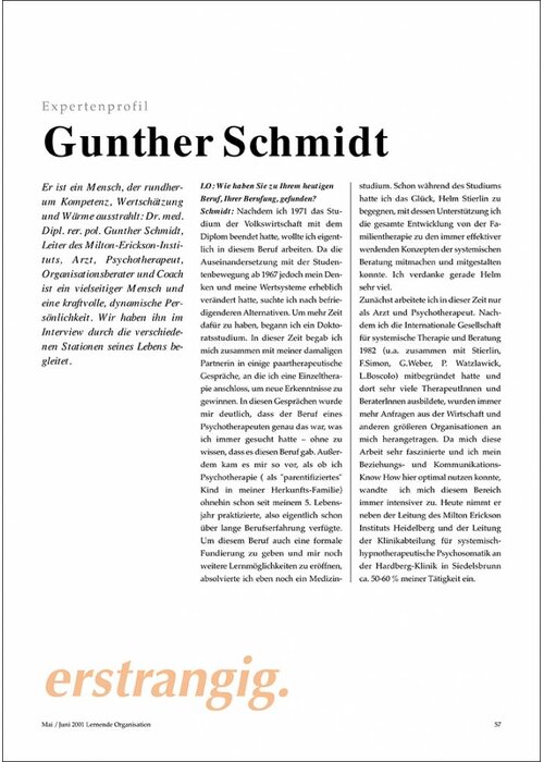 Expertenprofil: Gunther Schmidt