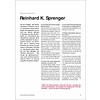 Expertenprofil: Reinhard K. Sprenger