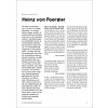 Expertenprofil: Heinz von Foerster