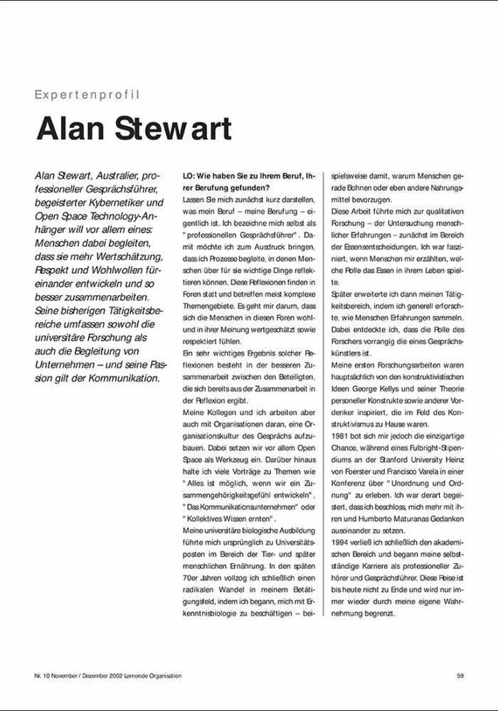 Expertenprofil: Alan Stewart