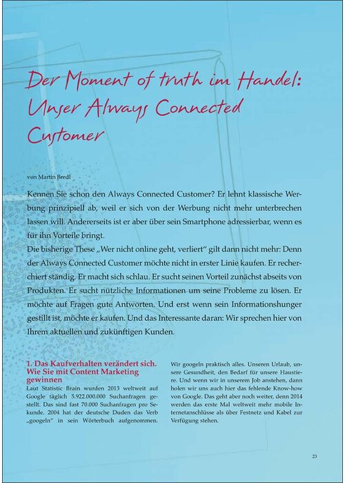 Der Moment of truth im Handel: Unser Always Connected Customer