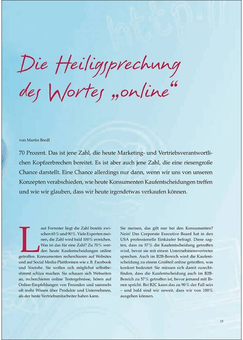 Die Heiligsprechung des Wortes „online“