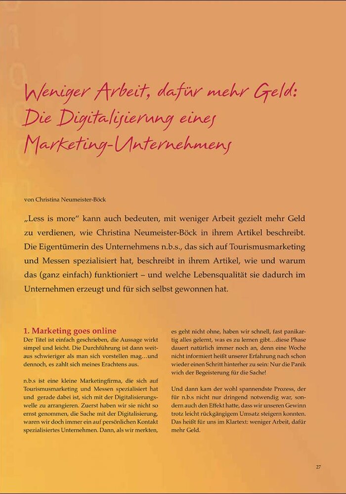 Weniger Arbeit, dafür mehr Geld: Die Digitalisierung eines Marketing-Unternehmens