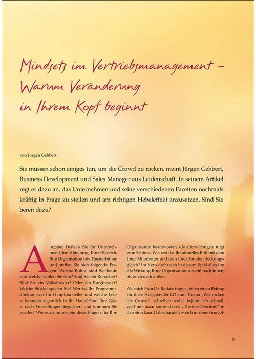 Mindsets im Vertriebsmanagement – Warum Veränderung in Ihrem Kopf beginnt