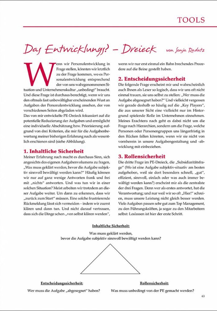 Das Entwicklungs? - Dreieck