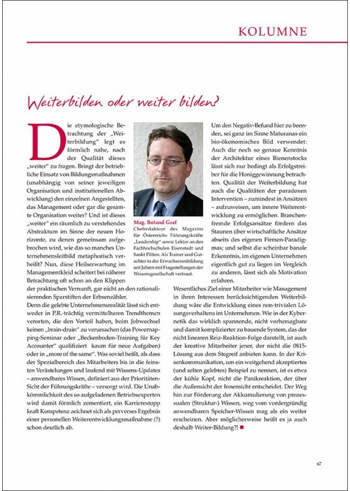 Weiterbilden oder weiter bilden?