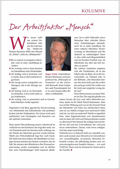 Der Arbeitsfaktor „Mensch“