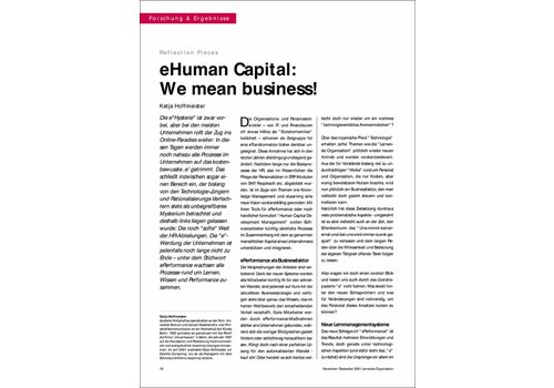 eHuman Capital: We mean business!