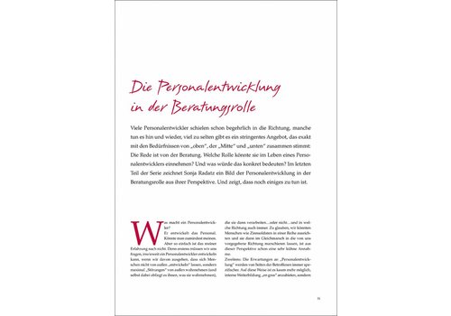 Die Personalentwicklung in der Beratungsrolle