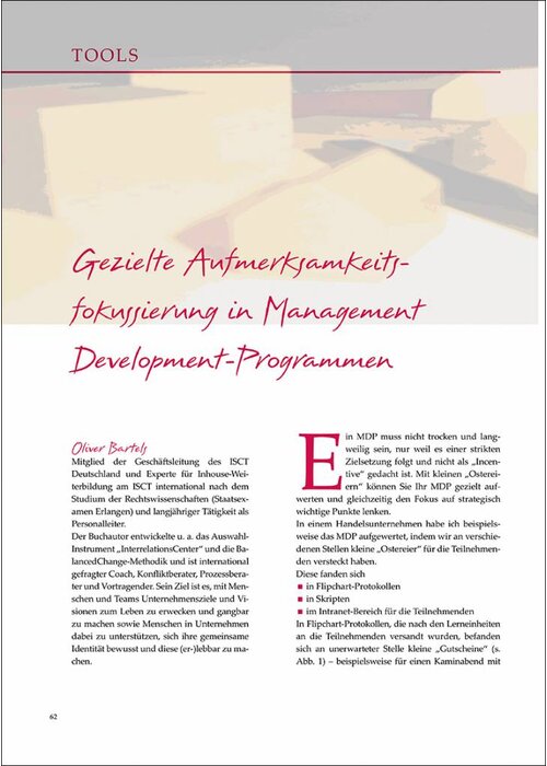 Gezielte Aufmerksamkeitsfokussierung in Management Development-Programmen