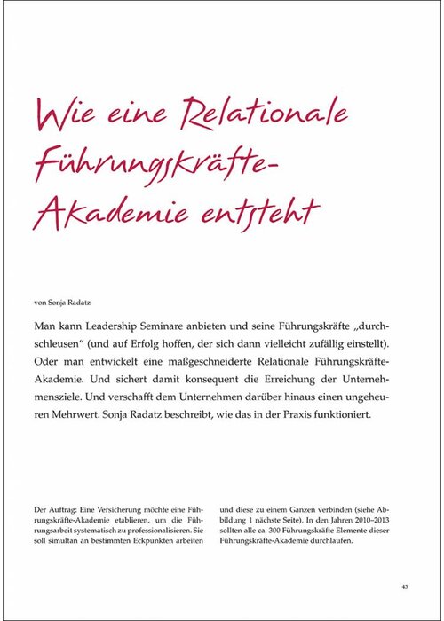 Wie eine Relationale Führungskräfte- Akademie entsteht