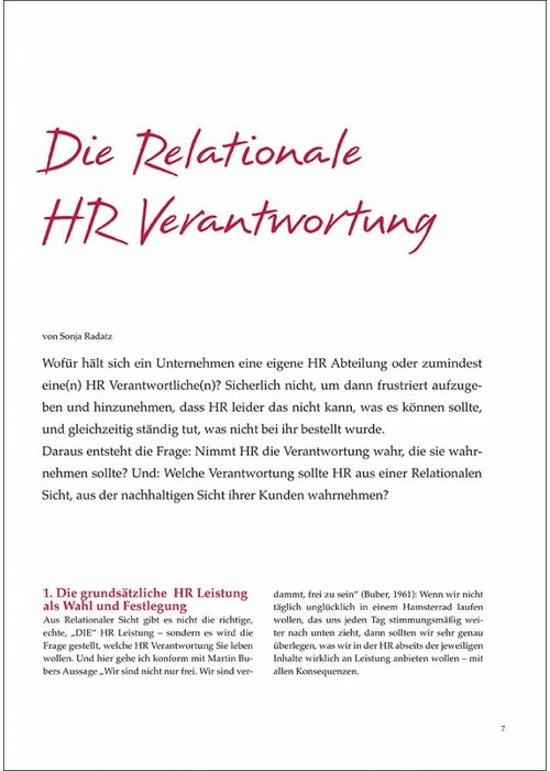 Die Relationale HR Verantwortung