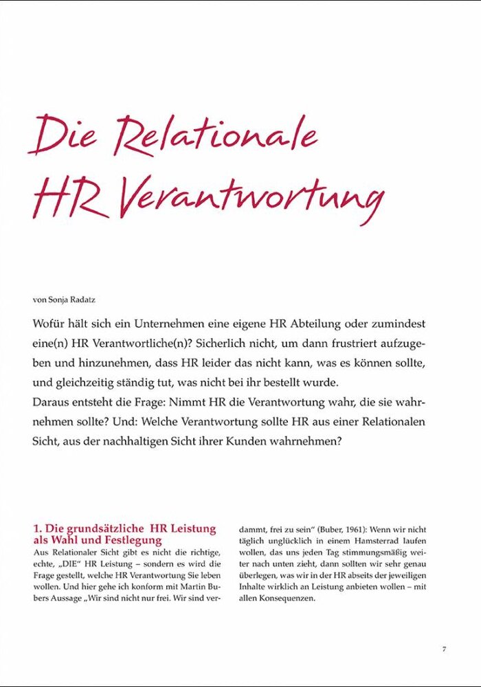 Die Relationale HR Verantwortung