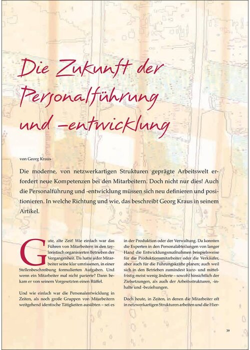 Die Zukunft der Personalführung und –entwicklung