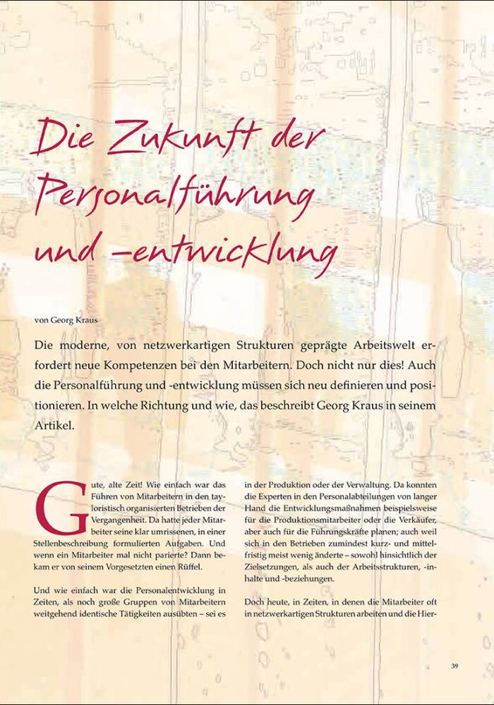 Die Zukunft der Personalführung und –entwicklung