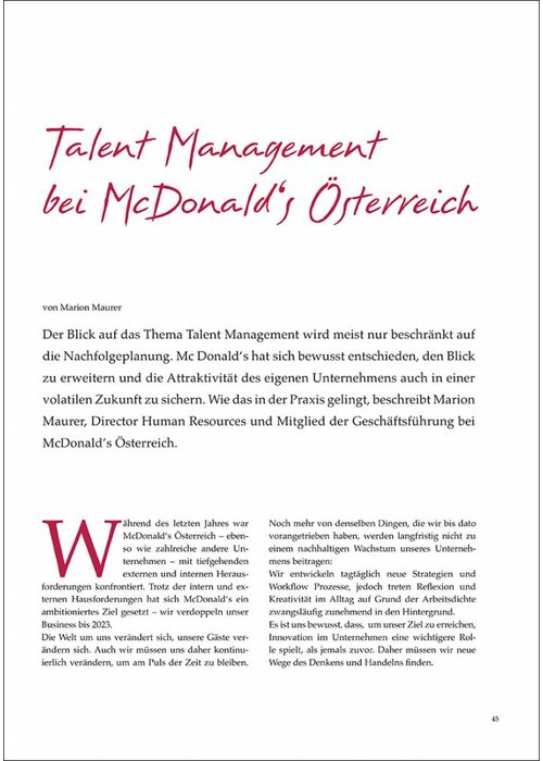 Talent Management bei McDonald ‘s Österreich