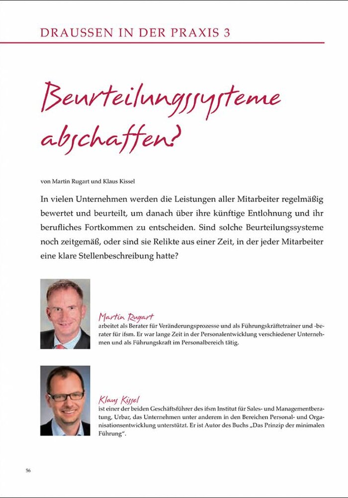 Beurteilungssysteme abschaffen?