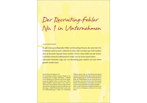 Der Recruiting-Fehler No. 1 in Unternehmen